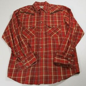 Ariat Cowboy Button Down Shirt Men Small Embroided